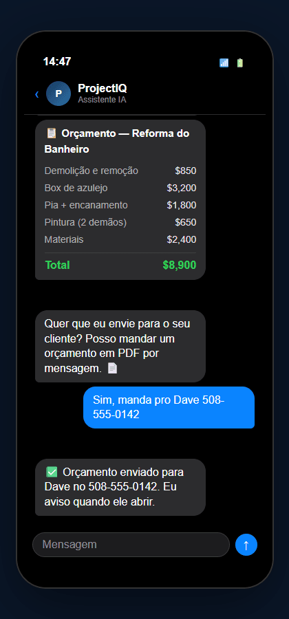 Como o ProjectIQ Funciona